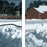 Comparison between CSC and WCSC segmentation results for image 97033. (A) original image, (B) white line showing the selected pattern on the image (C) CSC, (D) WCSC.