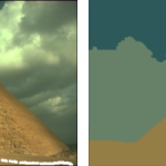 Comparison between CSC and WCSC segmentation results for image 299091. (A) original image, (B) white line showing the selected pattern on the image (C) CSC, (D) WCSC.